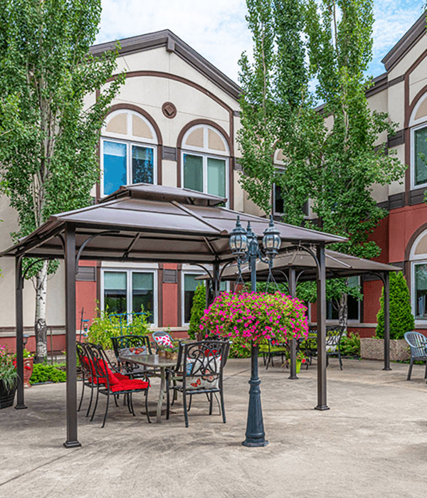 venta care garden and sitting area
